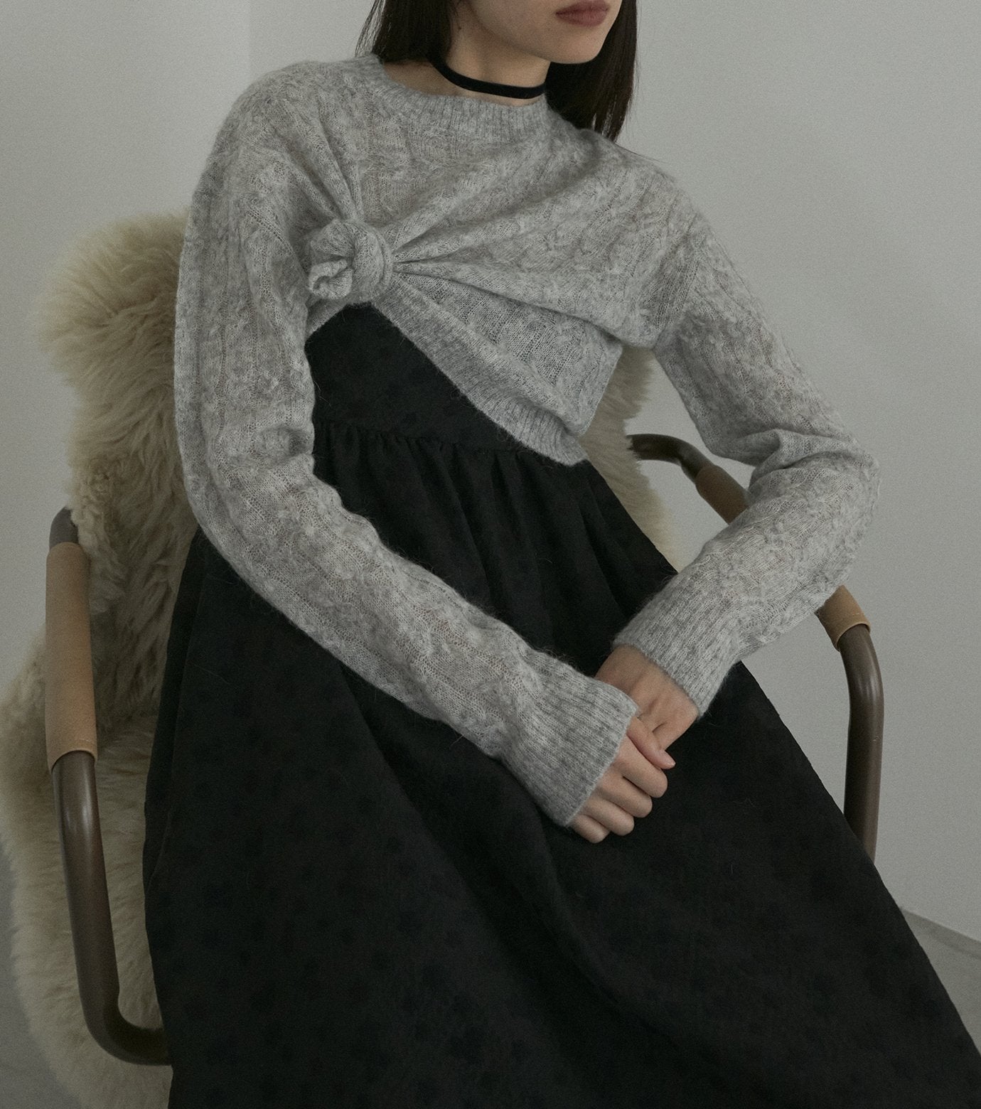 Cable Mohair Pullover