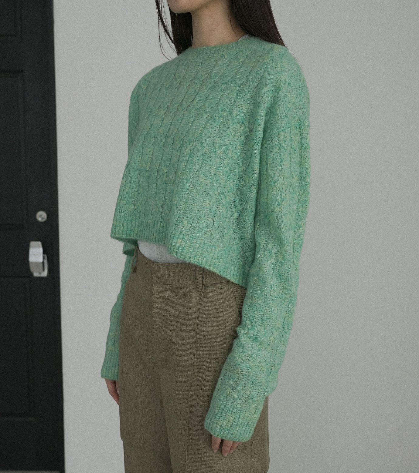 Cable Mohair Pullover