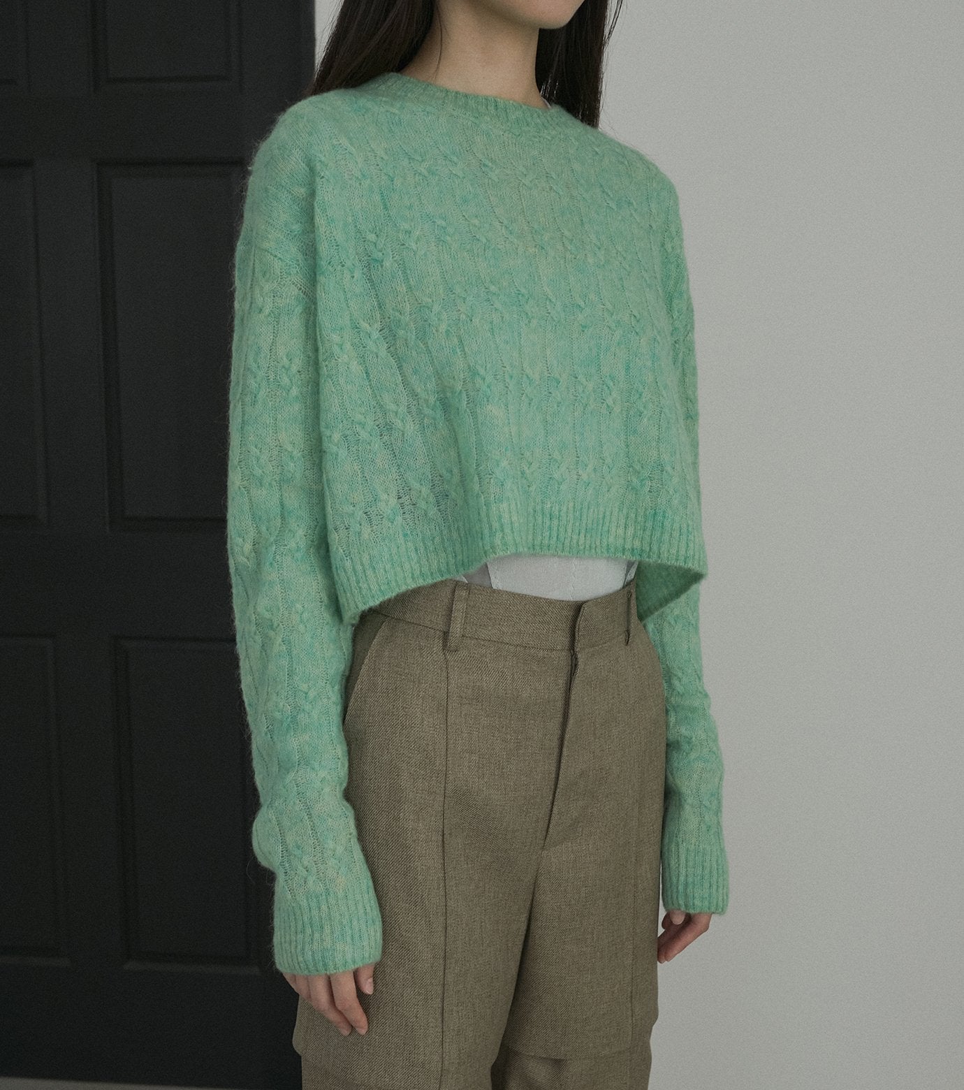 Cable Mohair Pullover