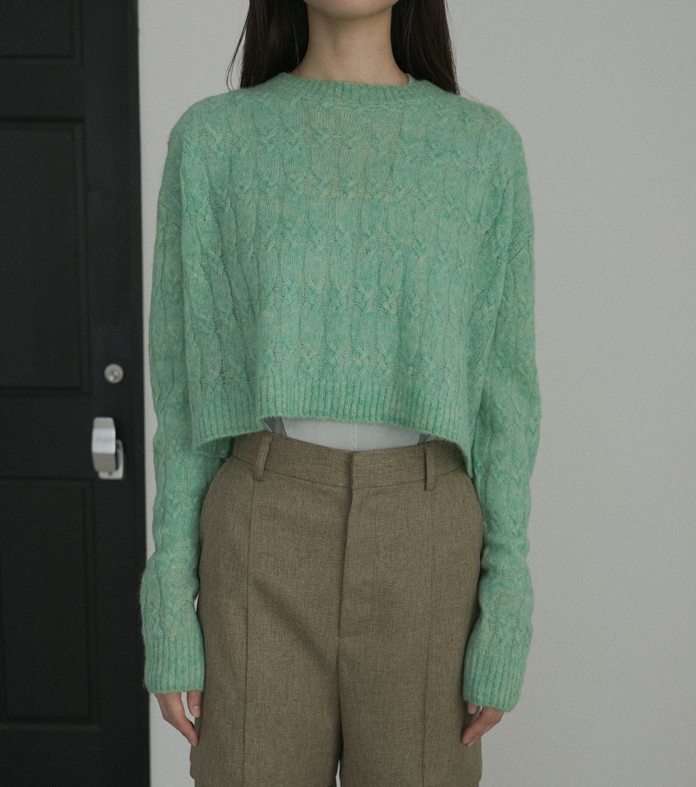 Cable Mohair Pullover