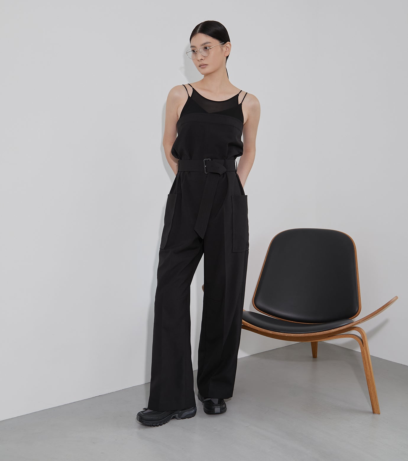 Belted Safari Jumpsuit