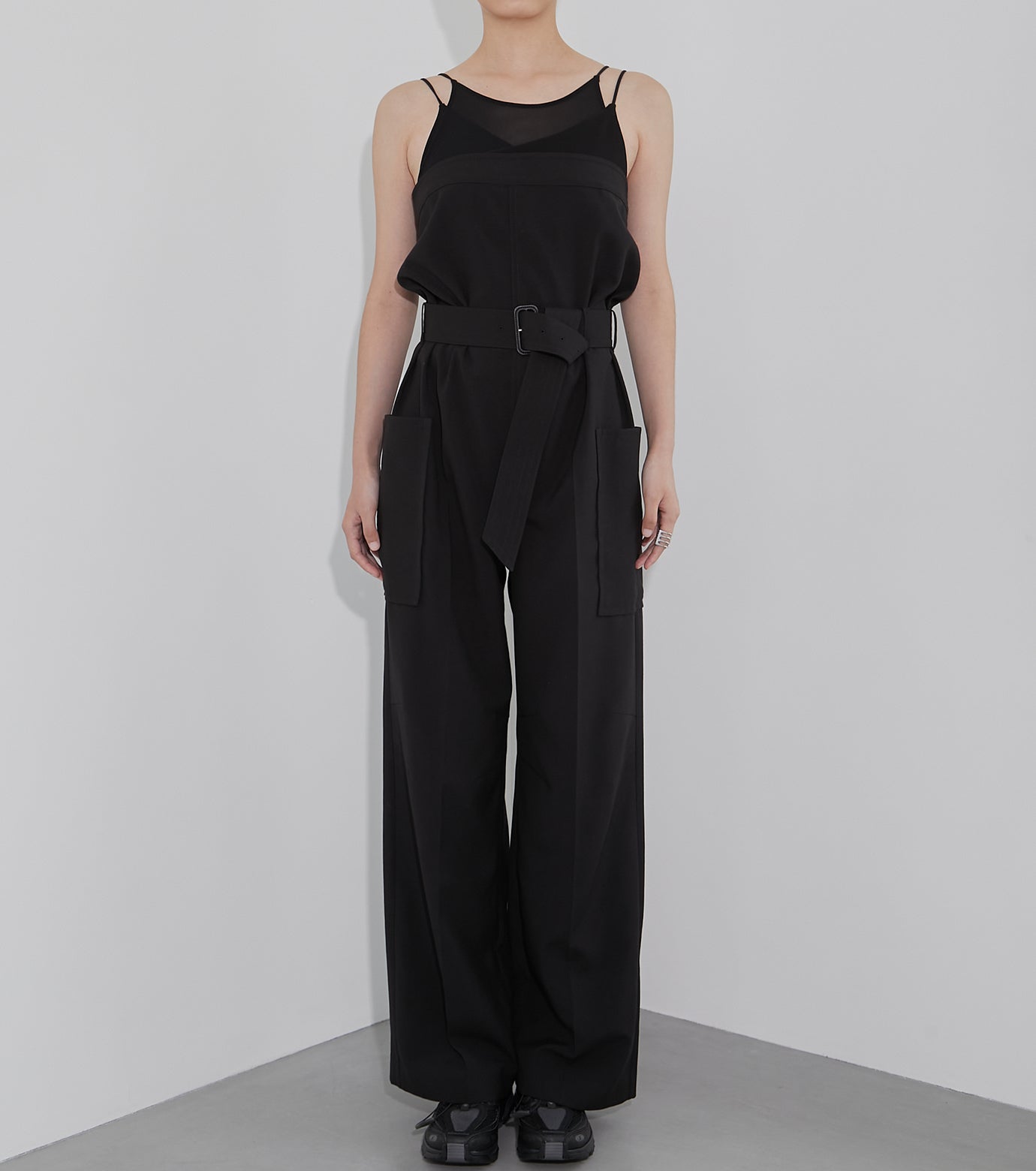 Belted Safari Jumpsuit