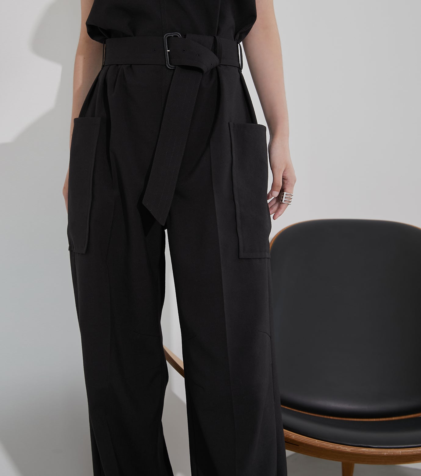 Belted Safari Jumpsuit