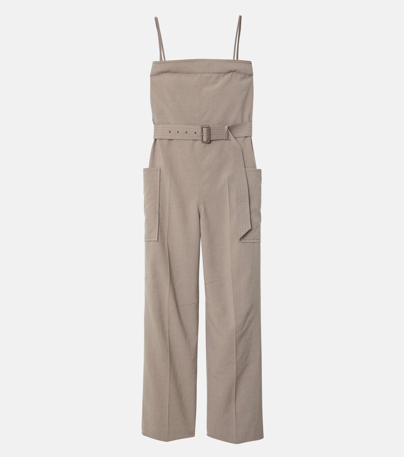 Belted Safari Jumpsuit ルシェルブルー Belted Safari Jumpsuit – RESTIR