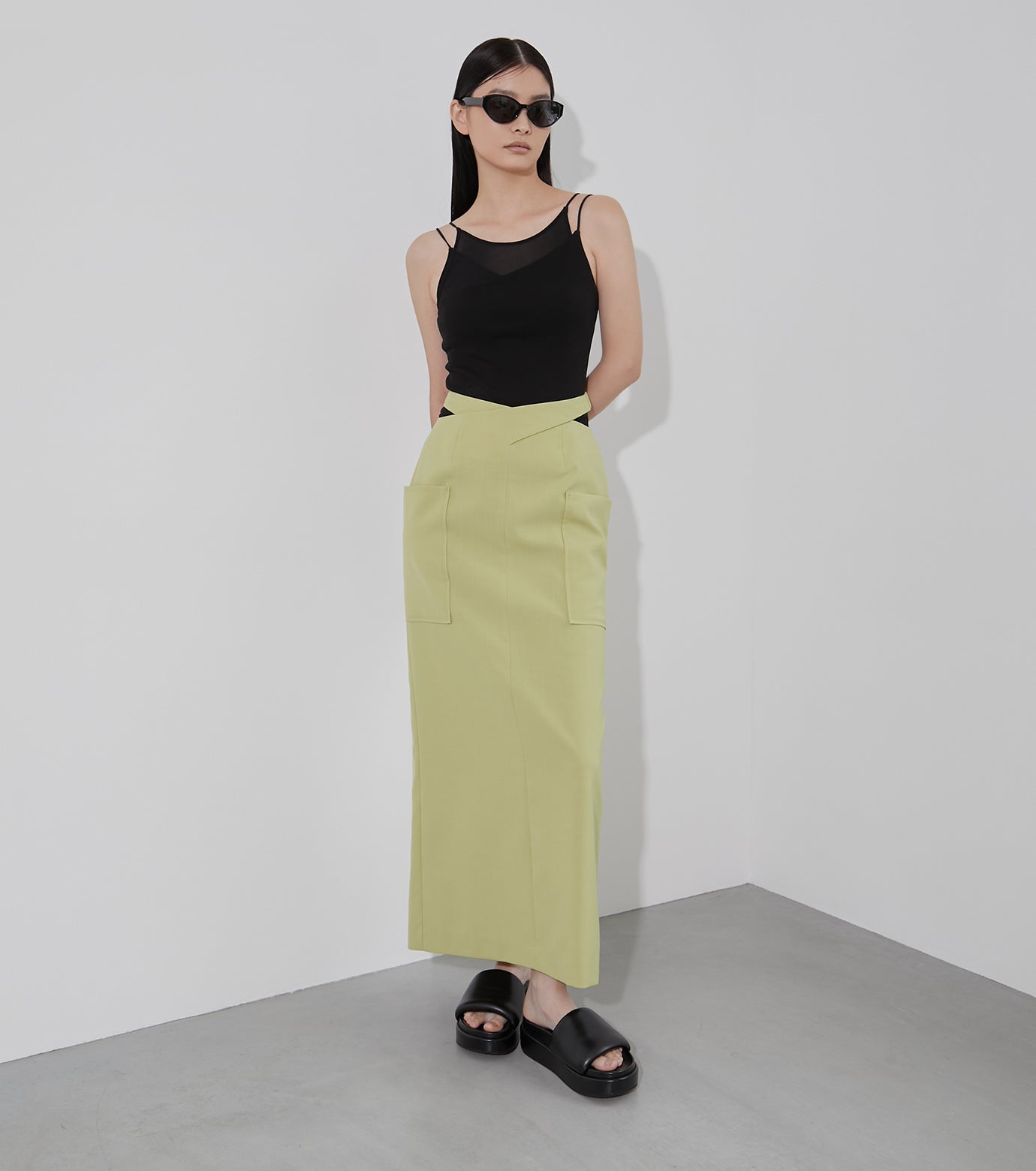 Cut Out Maxi Skirt