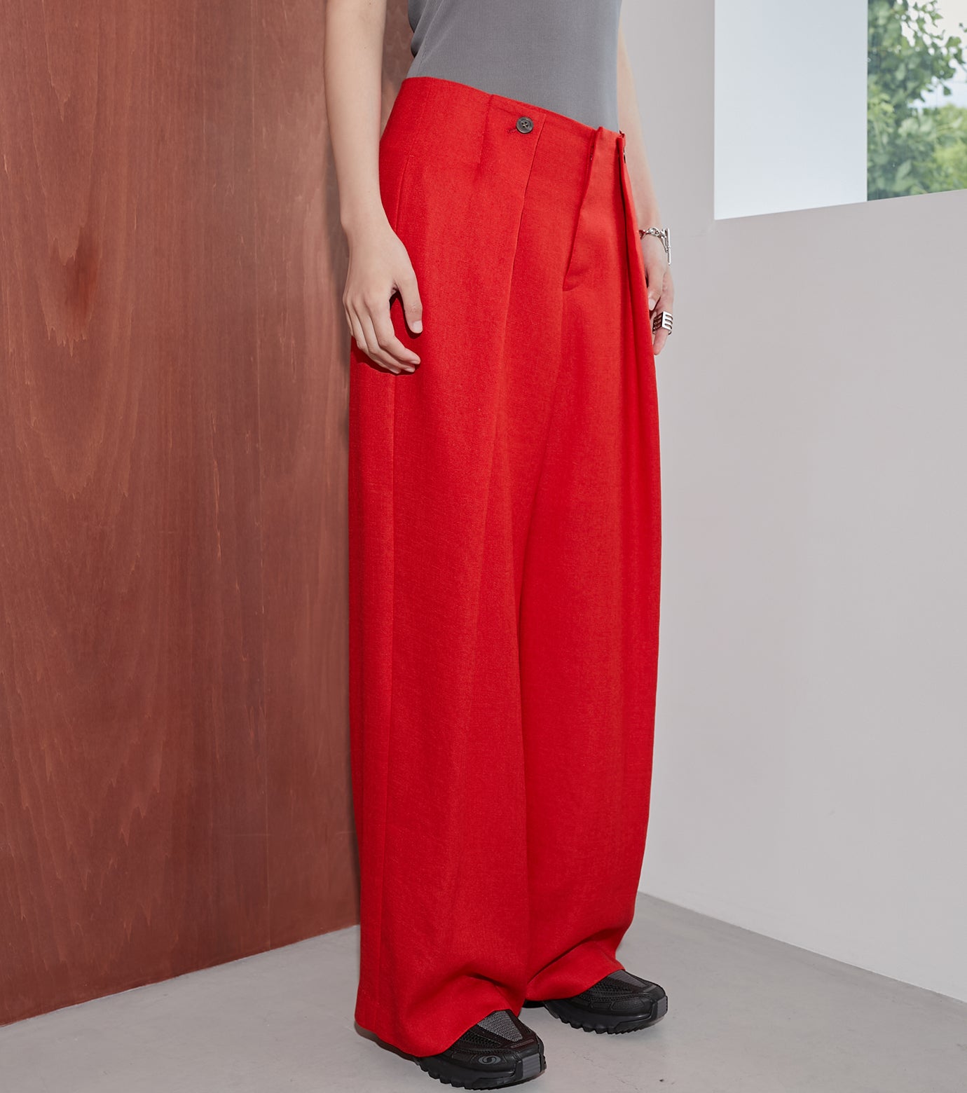 Tuck Wide Pants