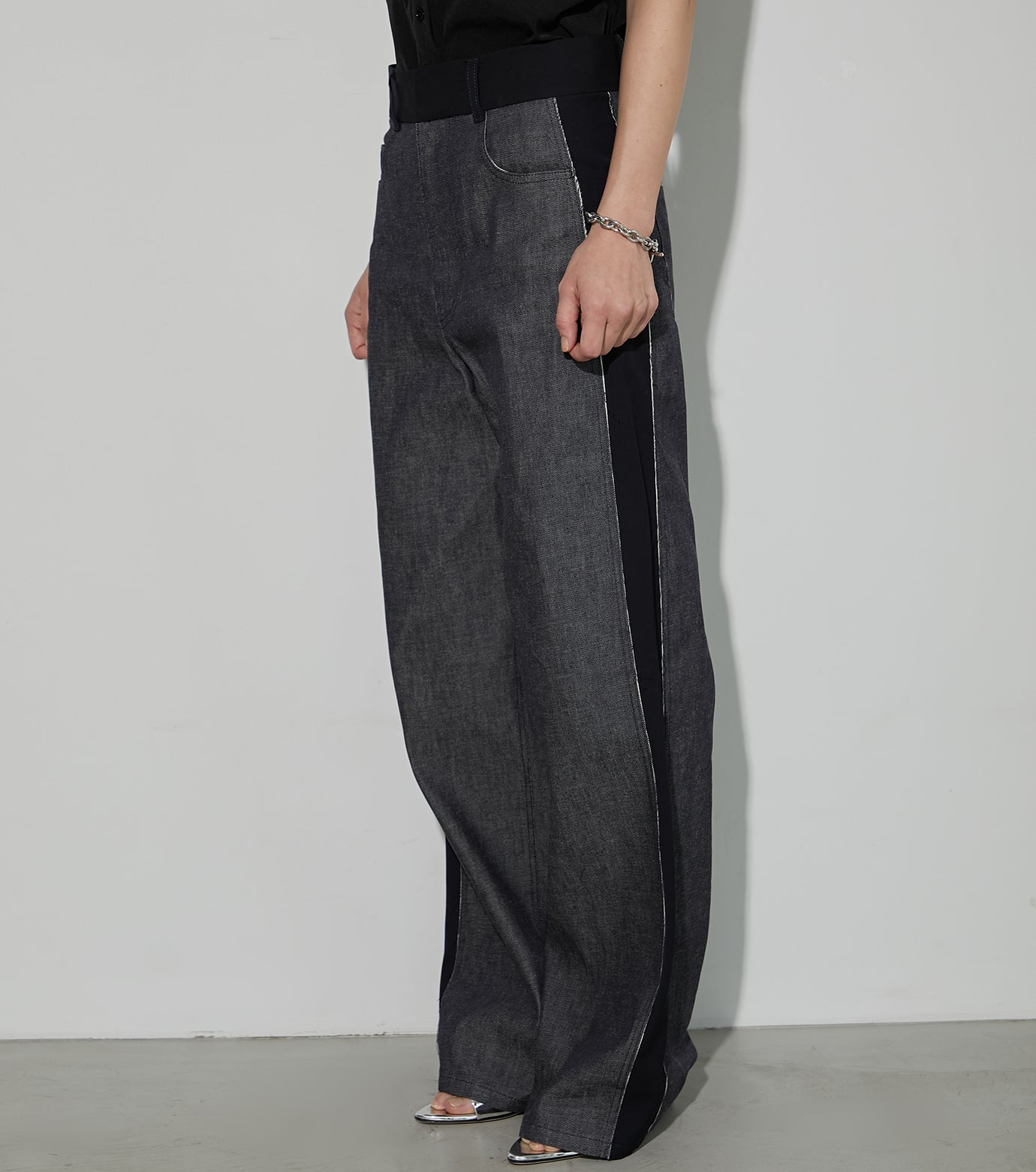 Two Tone Raw Denim Pants