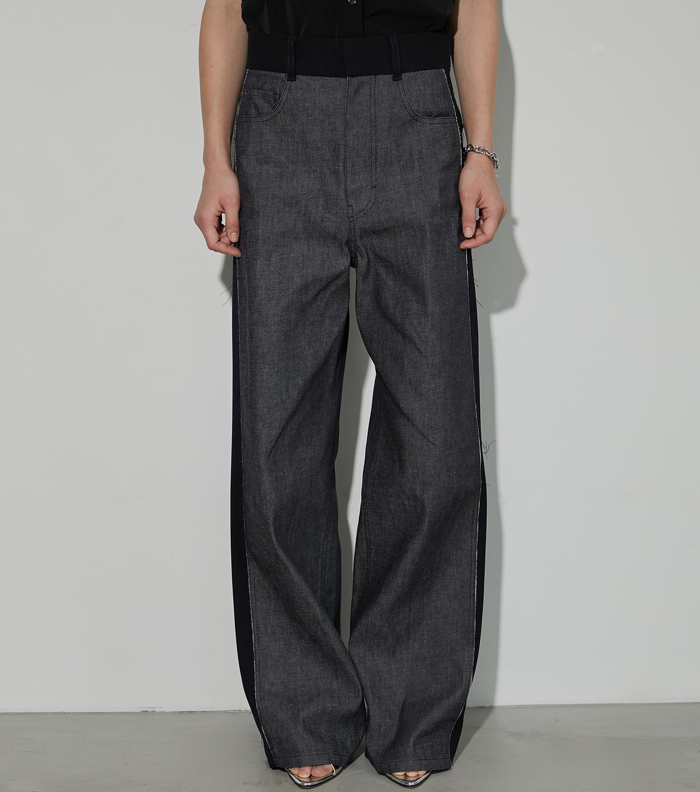 Two Tone Raw Denim Pants