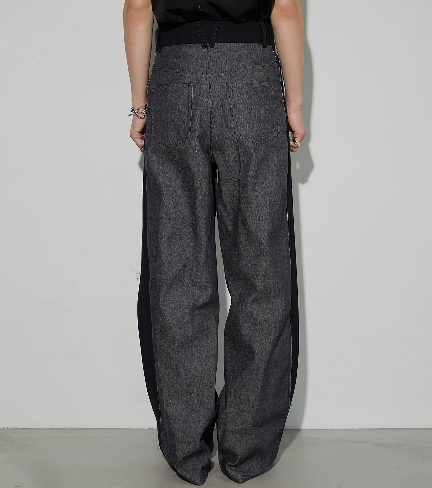 Two Tone Raw Denim Pants