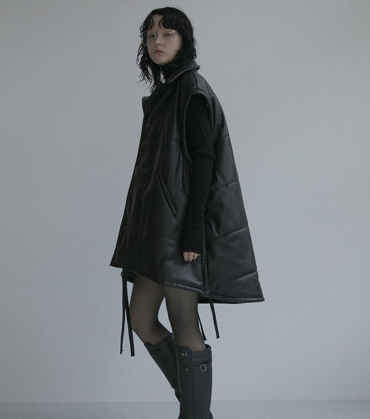 Faux Leather Padded COAT