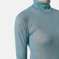 Wool Sheer Turtleneck Knit Tops