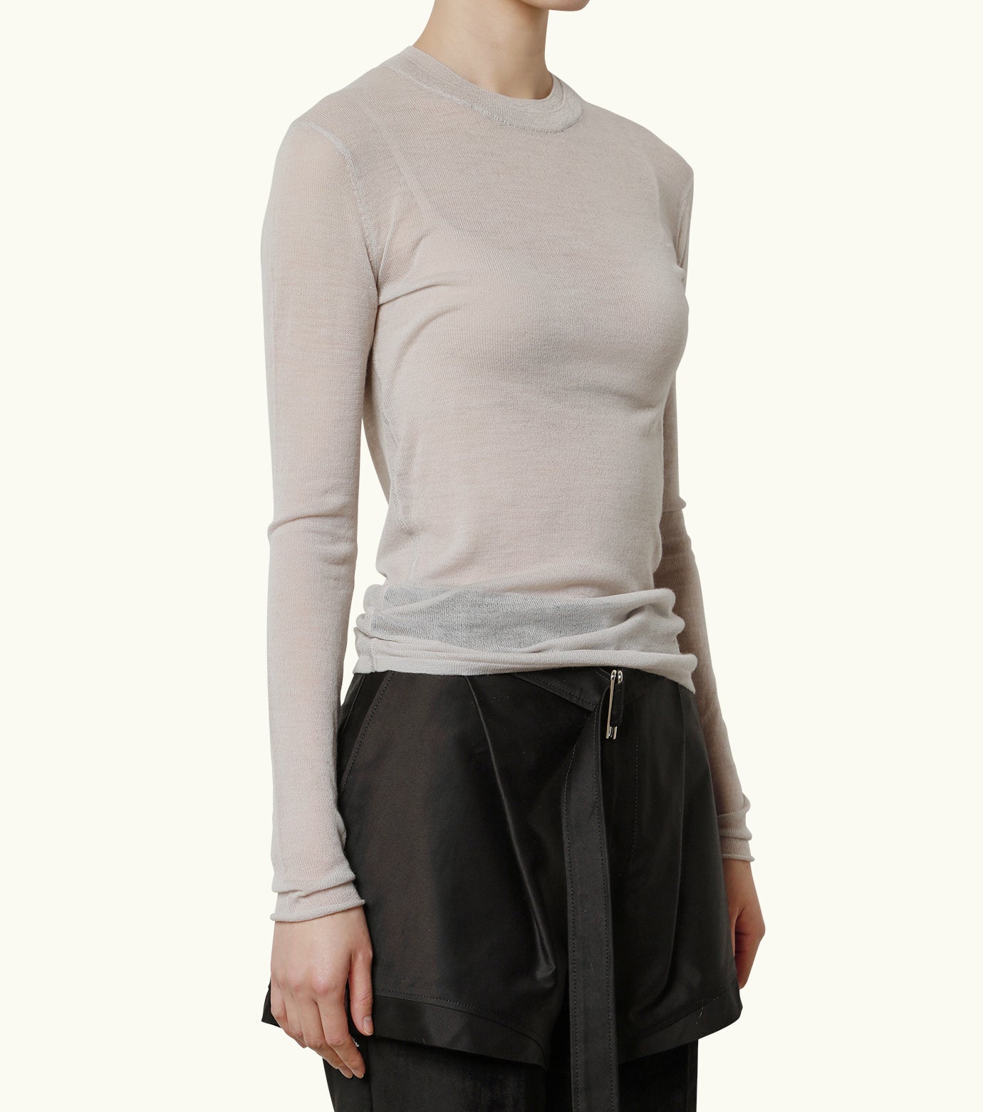 Wool Sheer Knit Tops