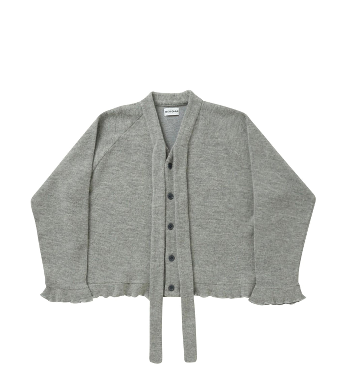 Bow Tie Cardigan Grey