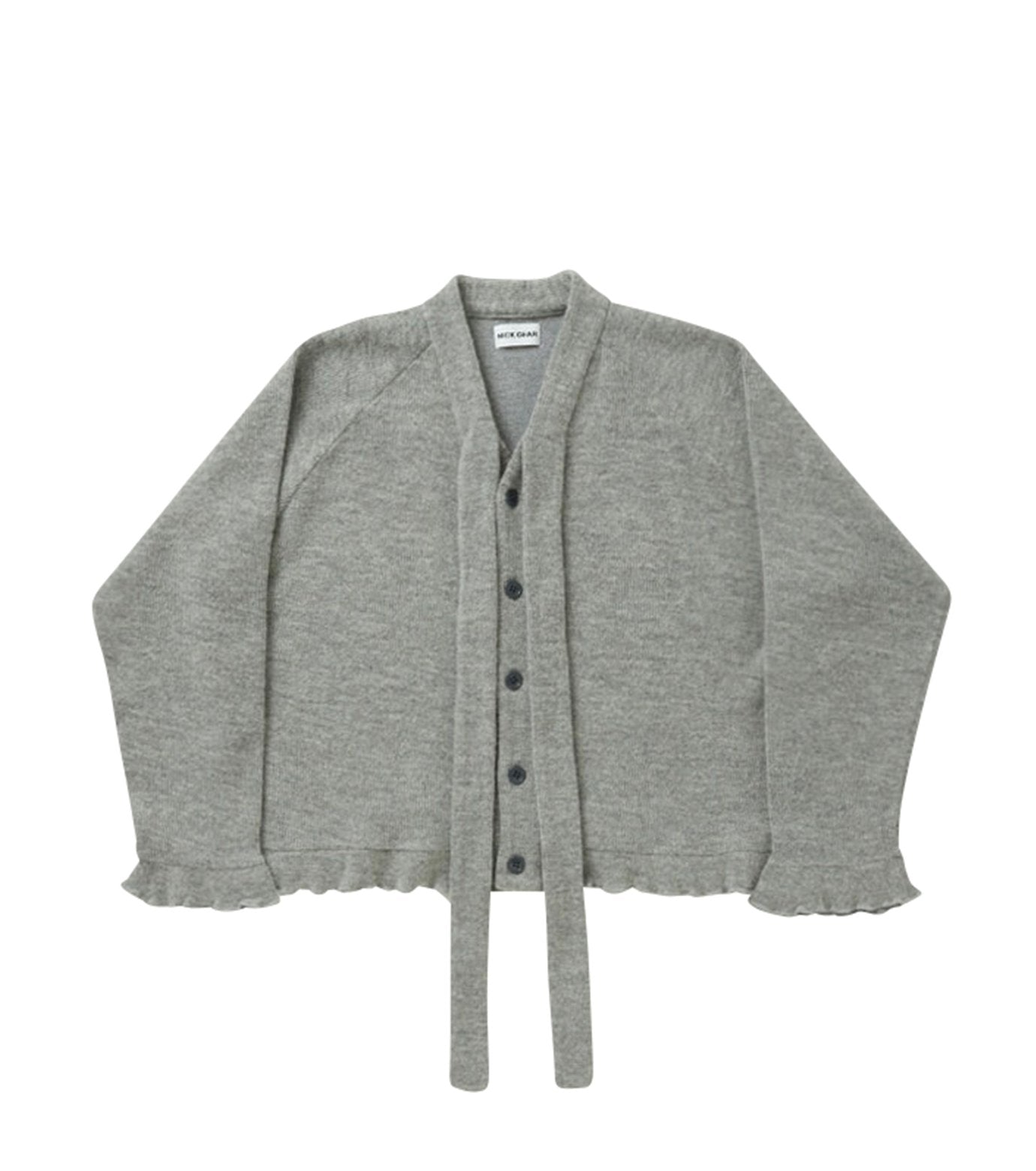 Bow Tie Cardigan Grey