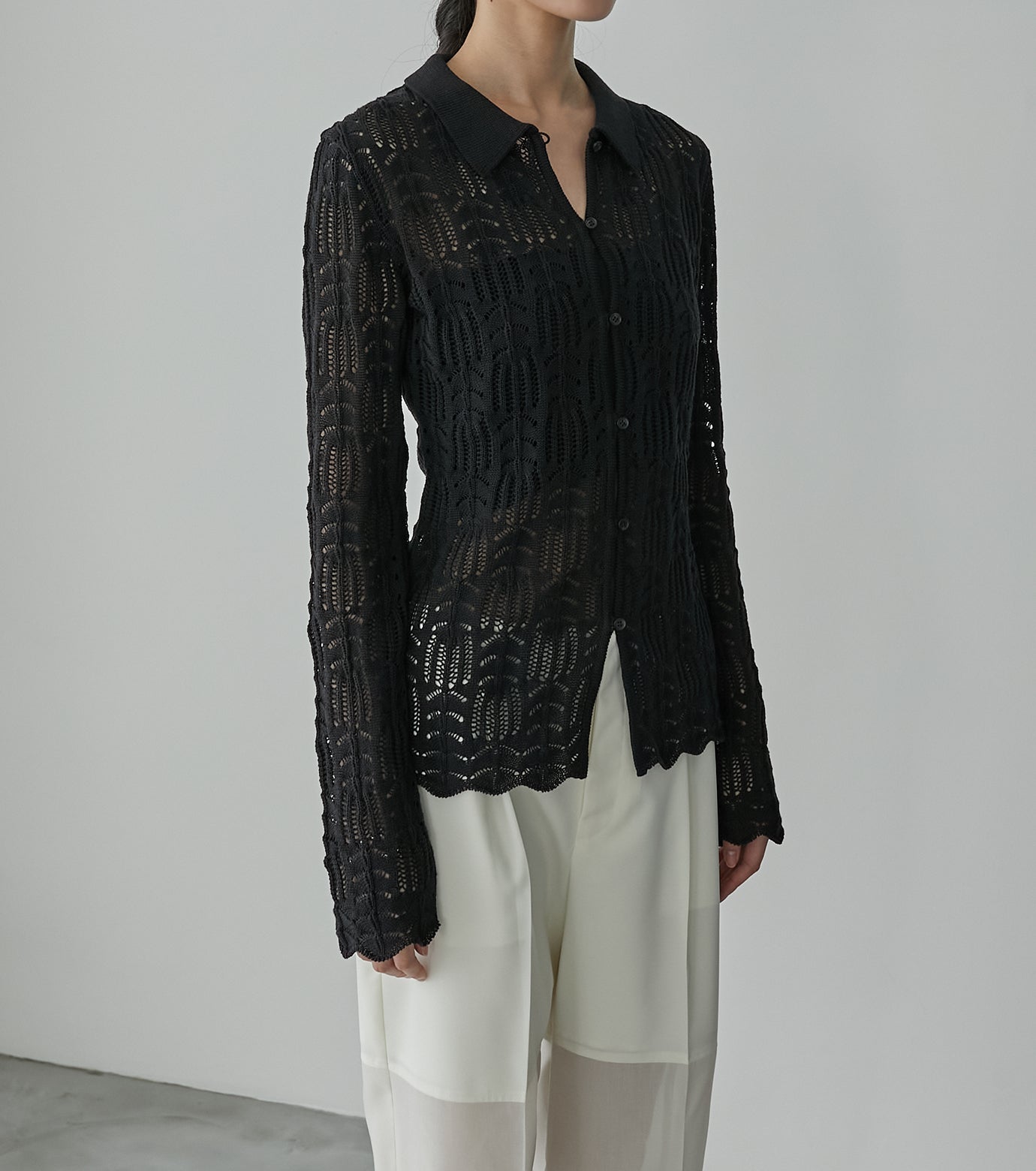 Openwork Knit Top