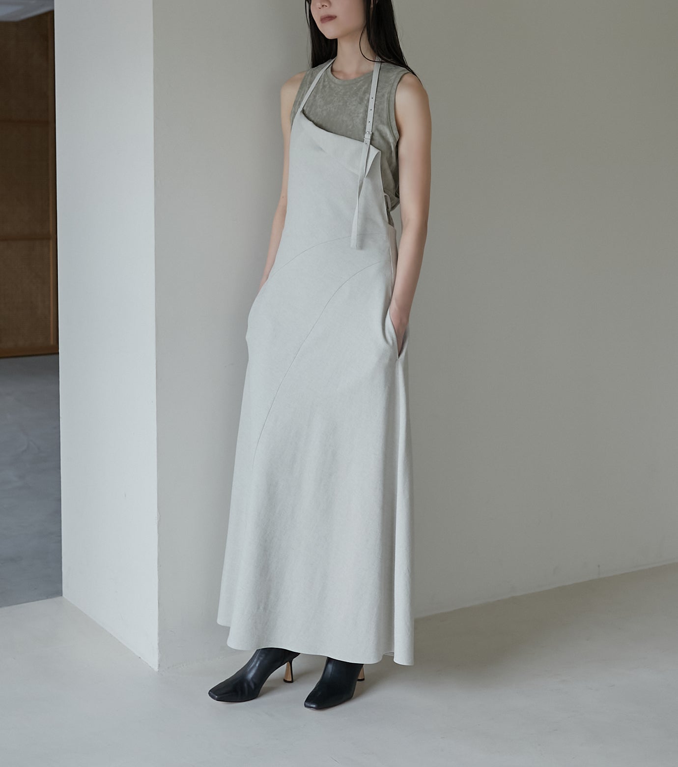 Maxi Apron Dress