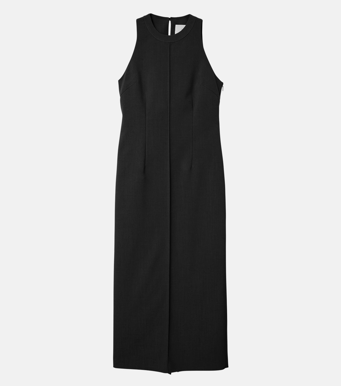 Americansleeve Back Slit Dress