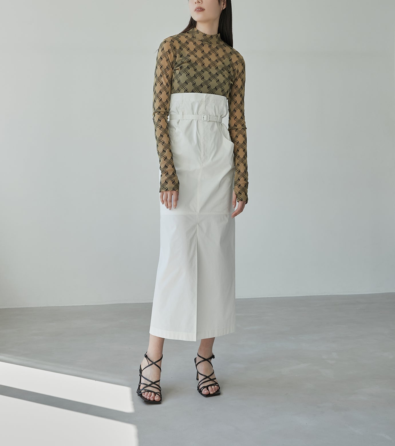 Tafta 2waybelted Maxi Skirt