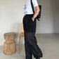 Sheer Combo Straight Pants