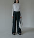 Wide Leg Tuck Pants