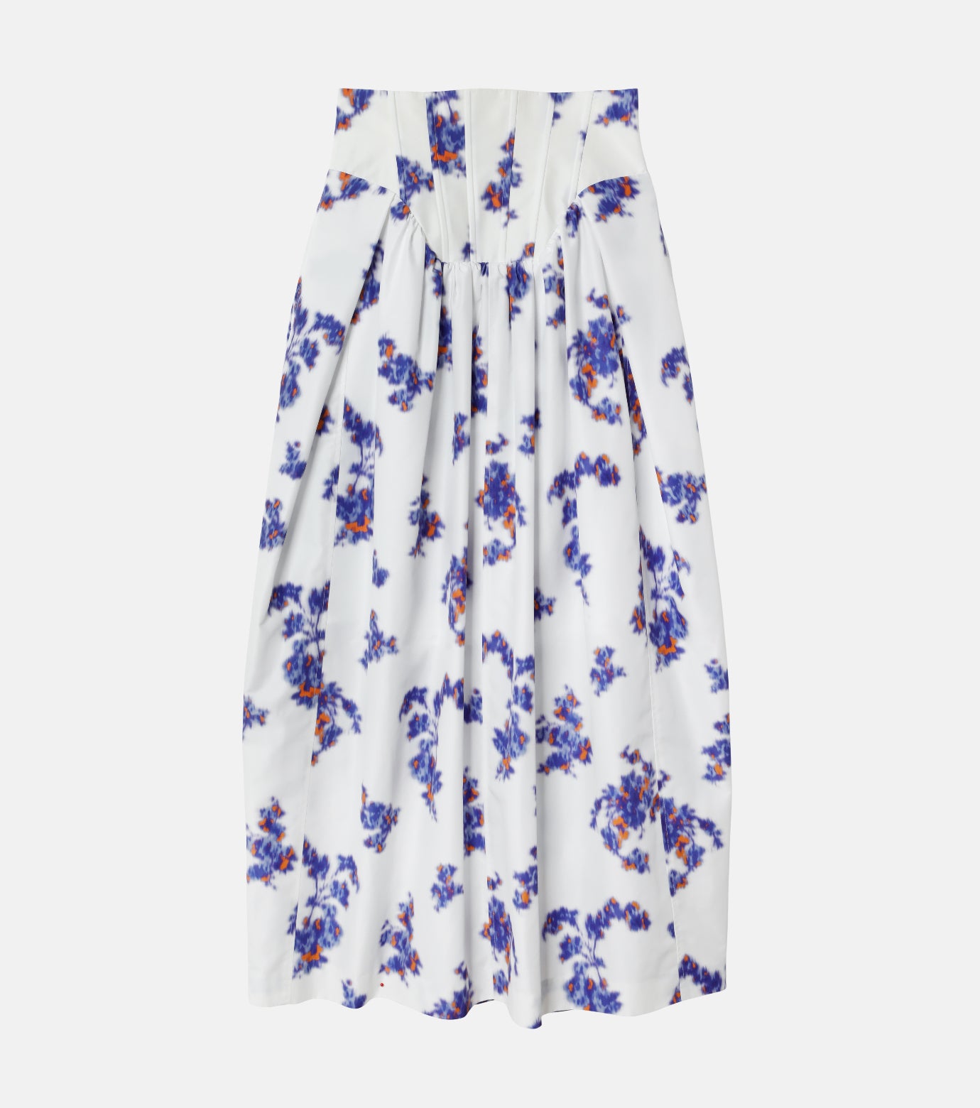Pixel Flower Print Skirt