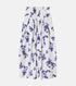 Pixel Flower Print Skirt