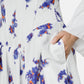 Pixel Flower Print Skirt