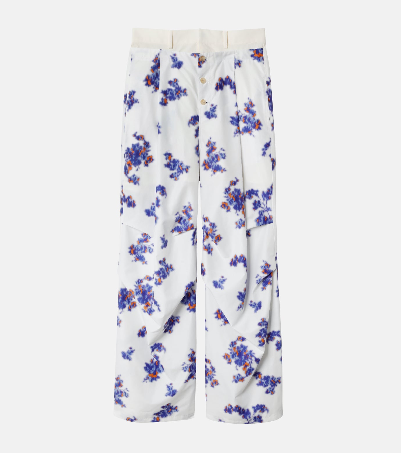 Pixel Flower Print Pants