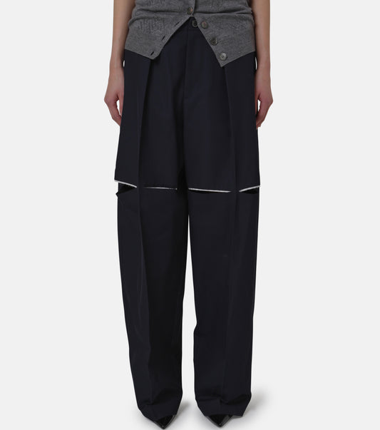 Cotton Cut Out Trousers