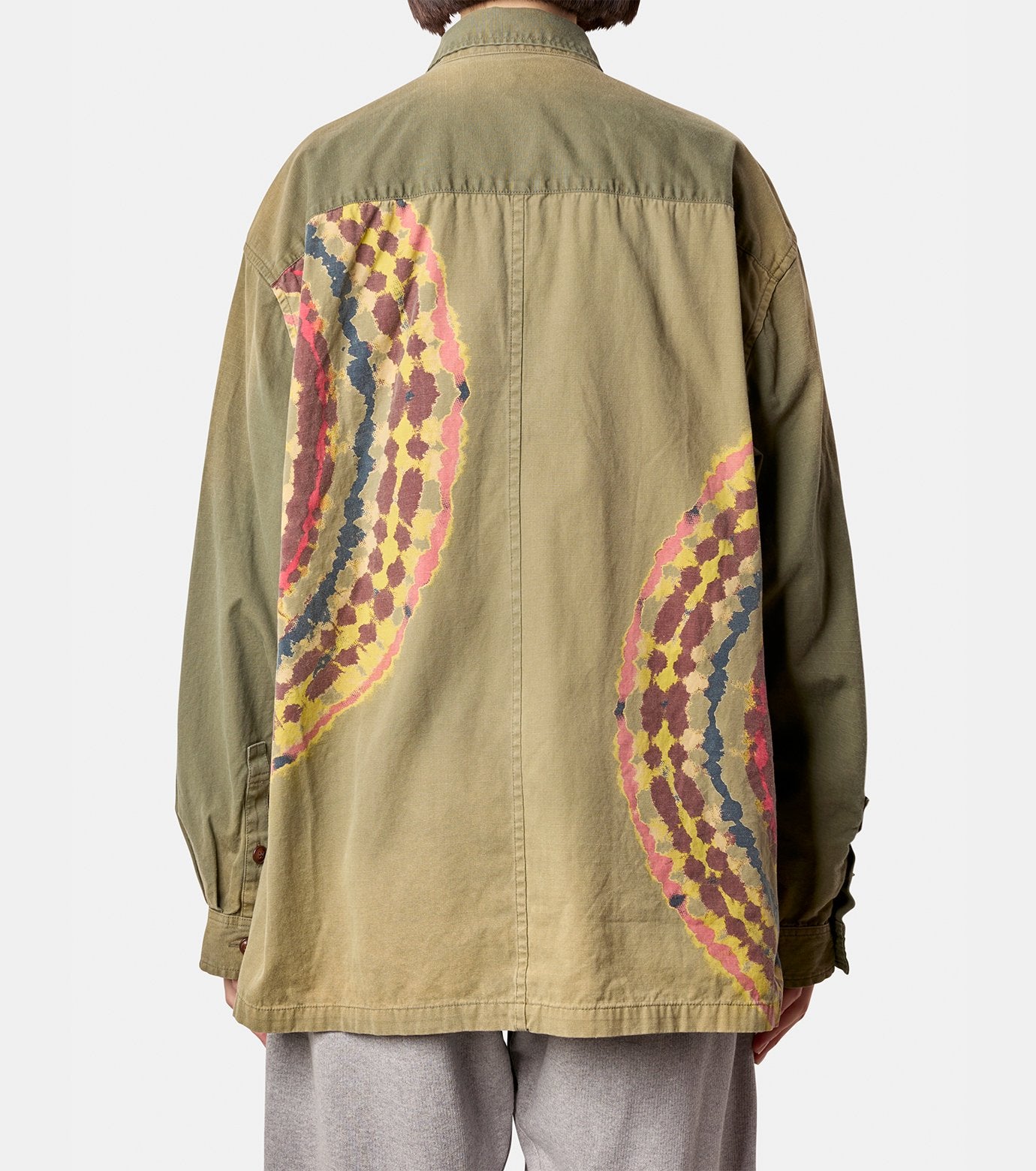 Tie-Dye Military Shirt