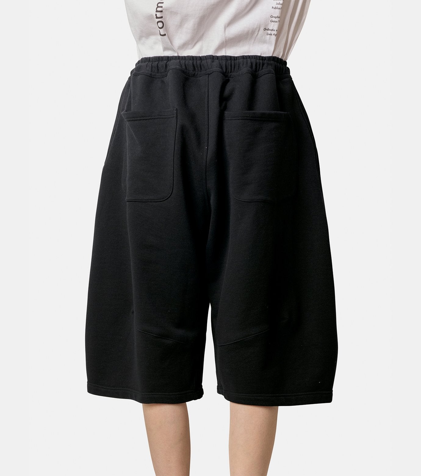 Pleated Balloon Sweat Shorts