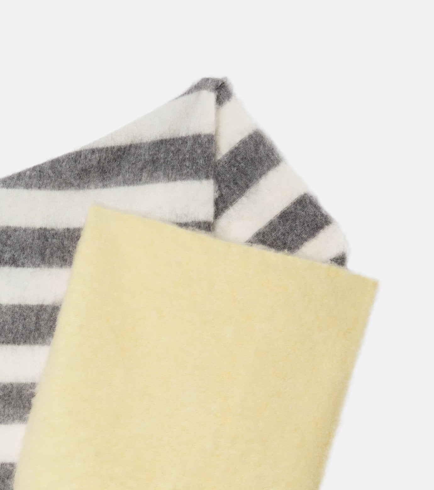 Brushed Mohair Striped Scarf