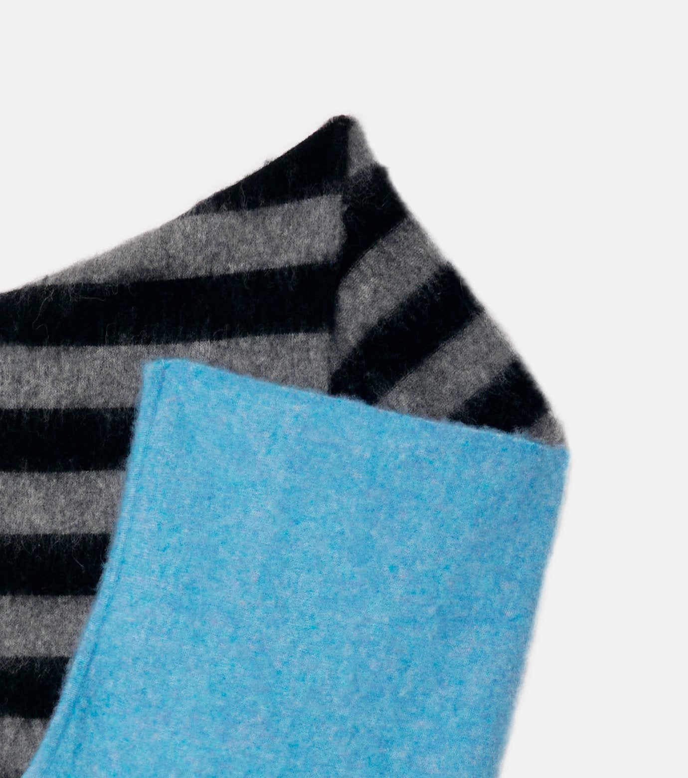 Brushed Mohair Striped Scarf