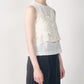 Hand-Crocheted Floral Motif Vest