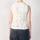 Hand-Crocheted Floral Motif Vest