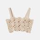Hand-Crocheted Floral Motif Vest