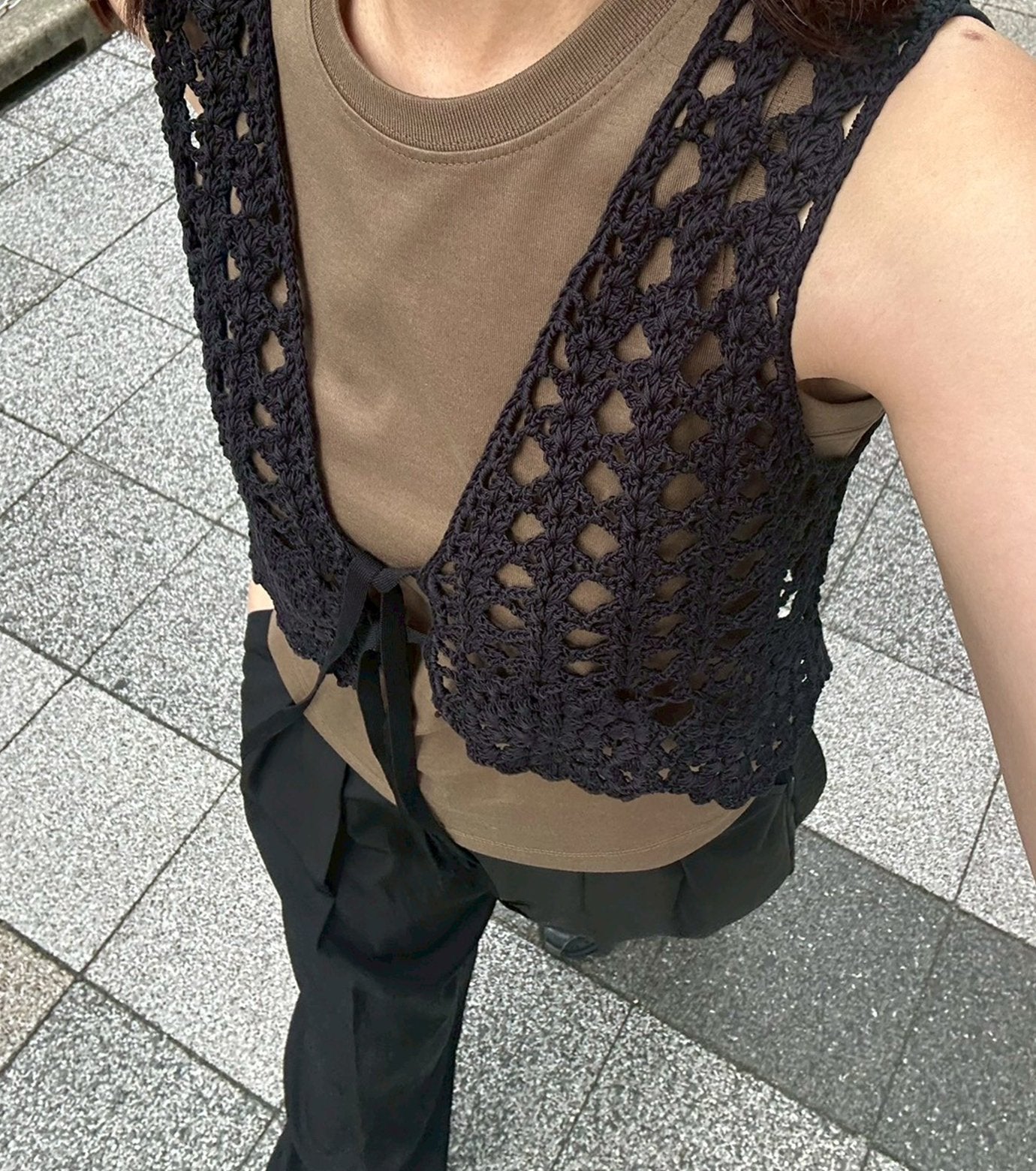 Hand-Crocheted Lace Vest