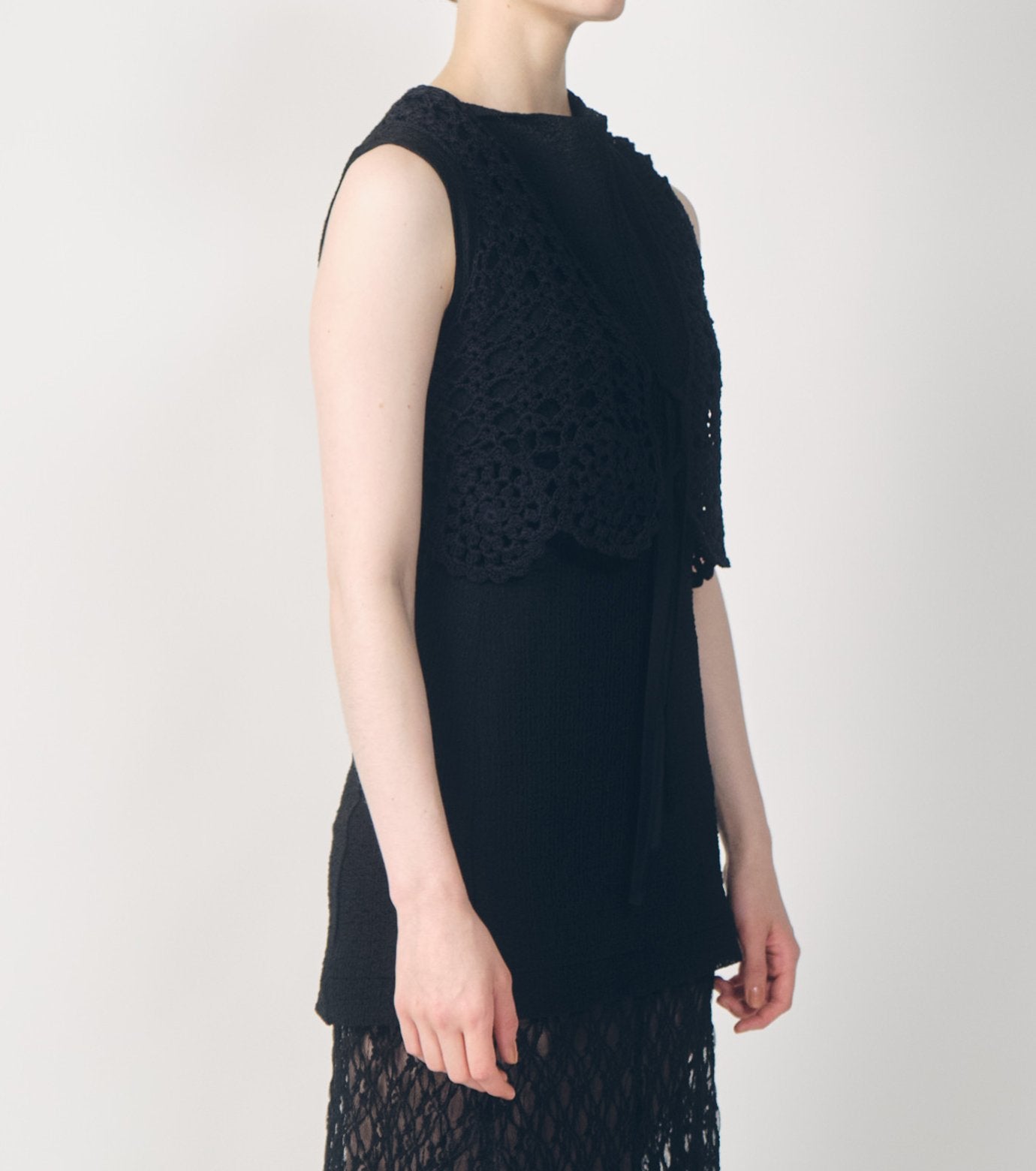 Hand-Crocheted Lace Vest