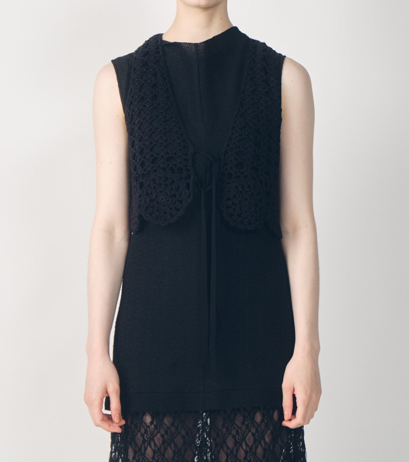 Hand-Crocheted Lace Vest