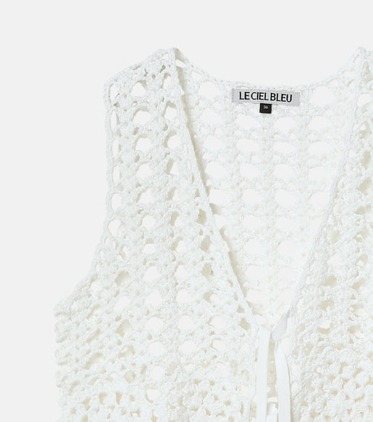 Hand-Crocheted Lace Vest