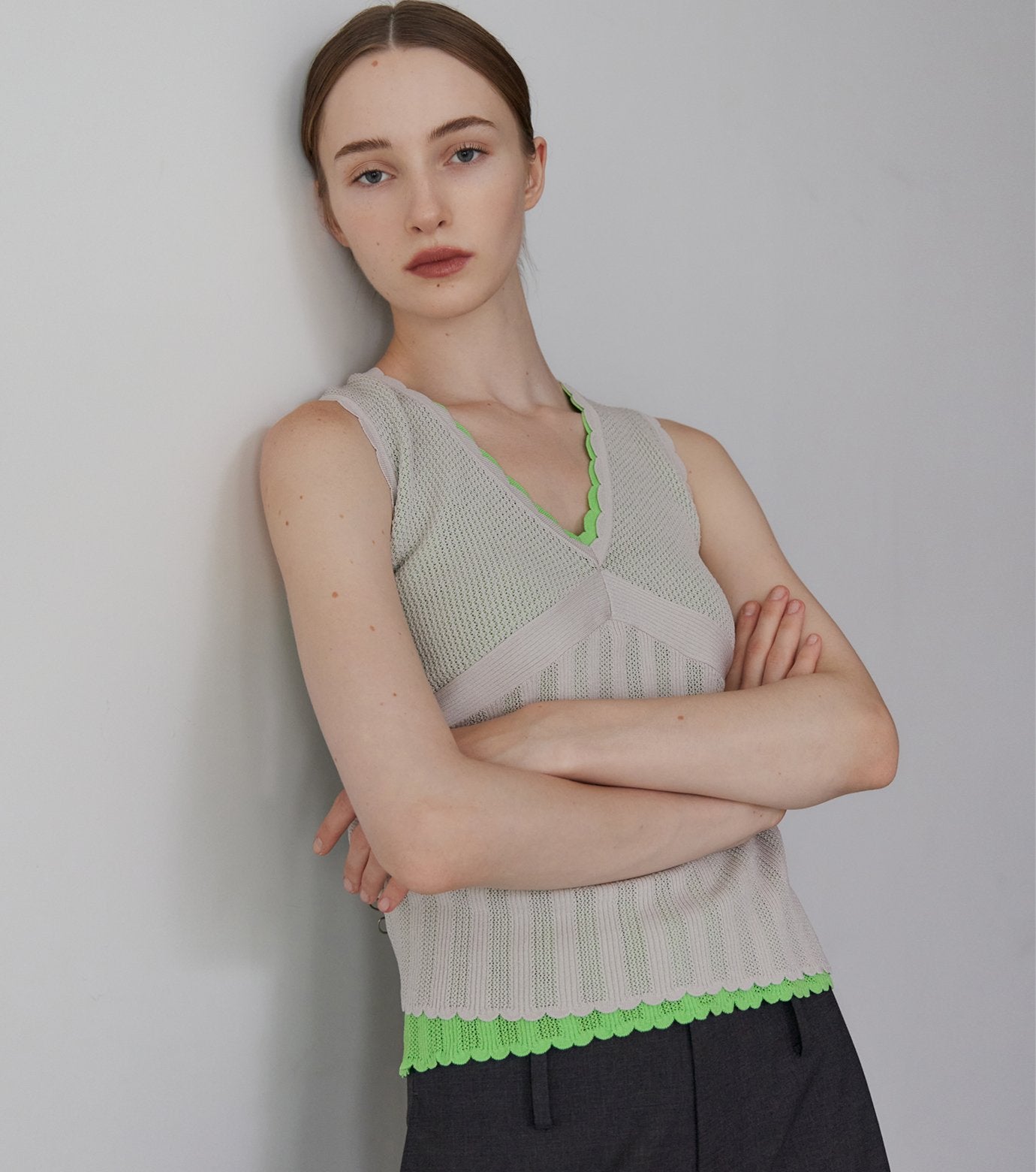 Sleeveless Lace Knit