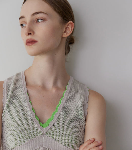 Sleeveless Lace Knit