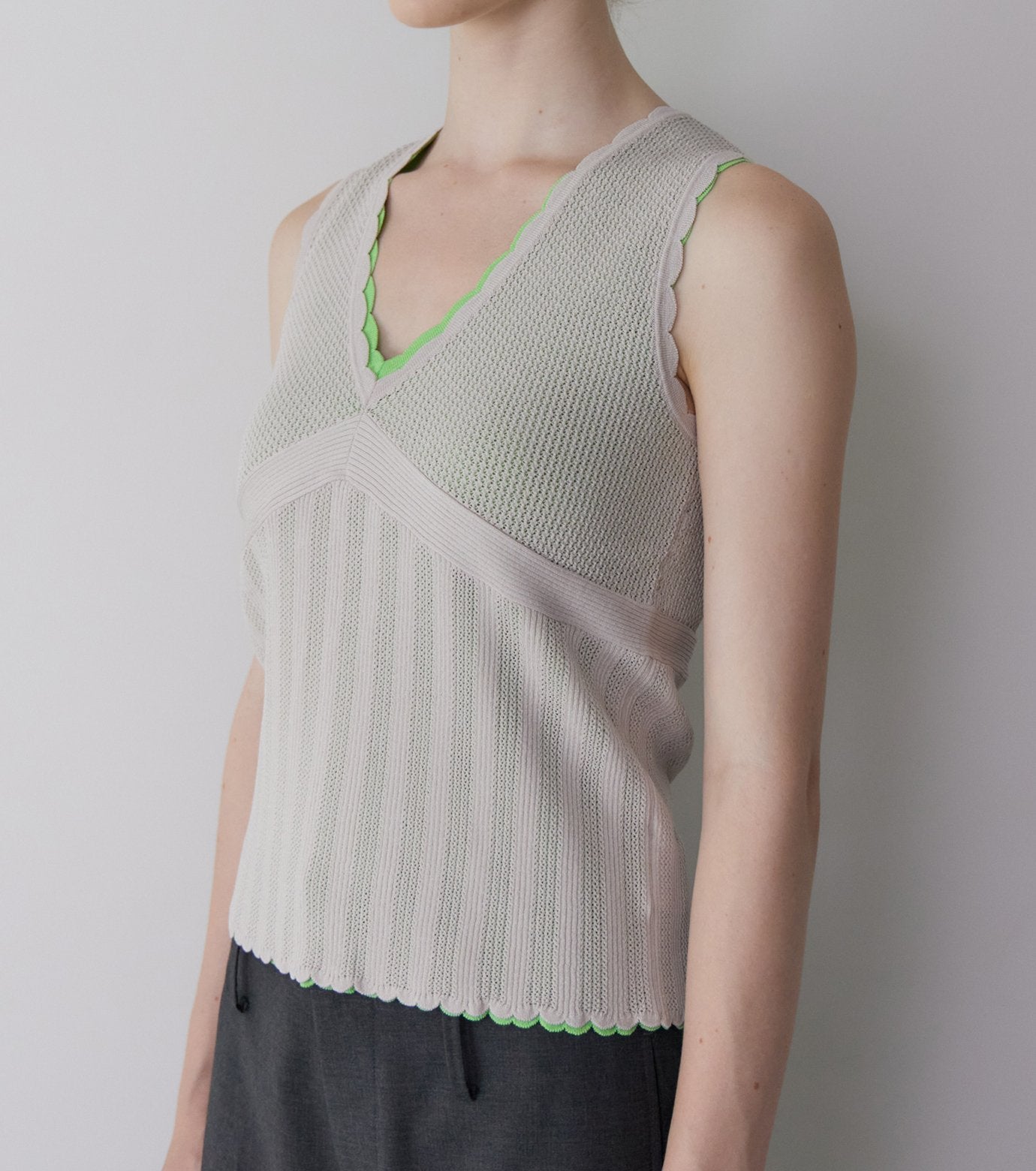 Sleeveless Lace Knit
