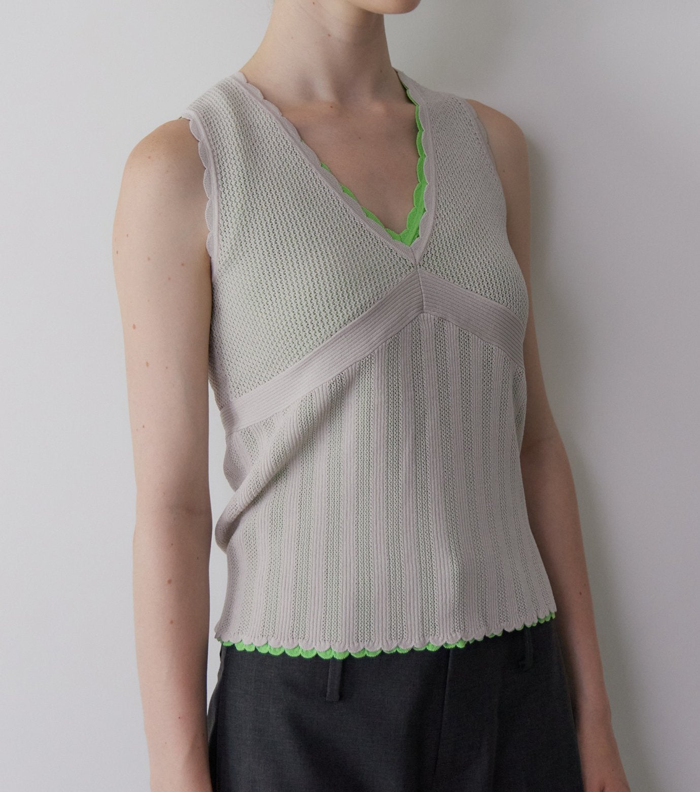 Sleeveless Lace Knit