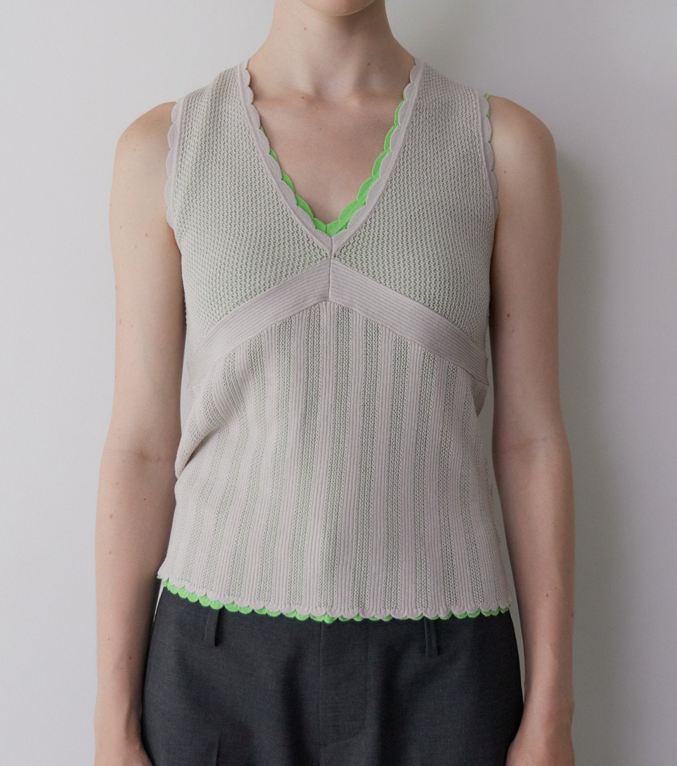 Sleeveless Lace Knit