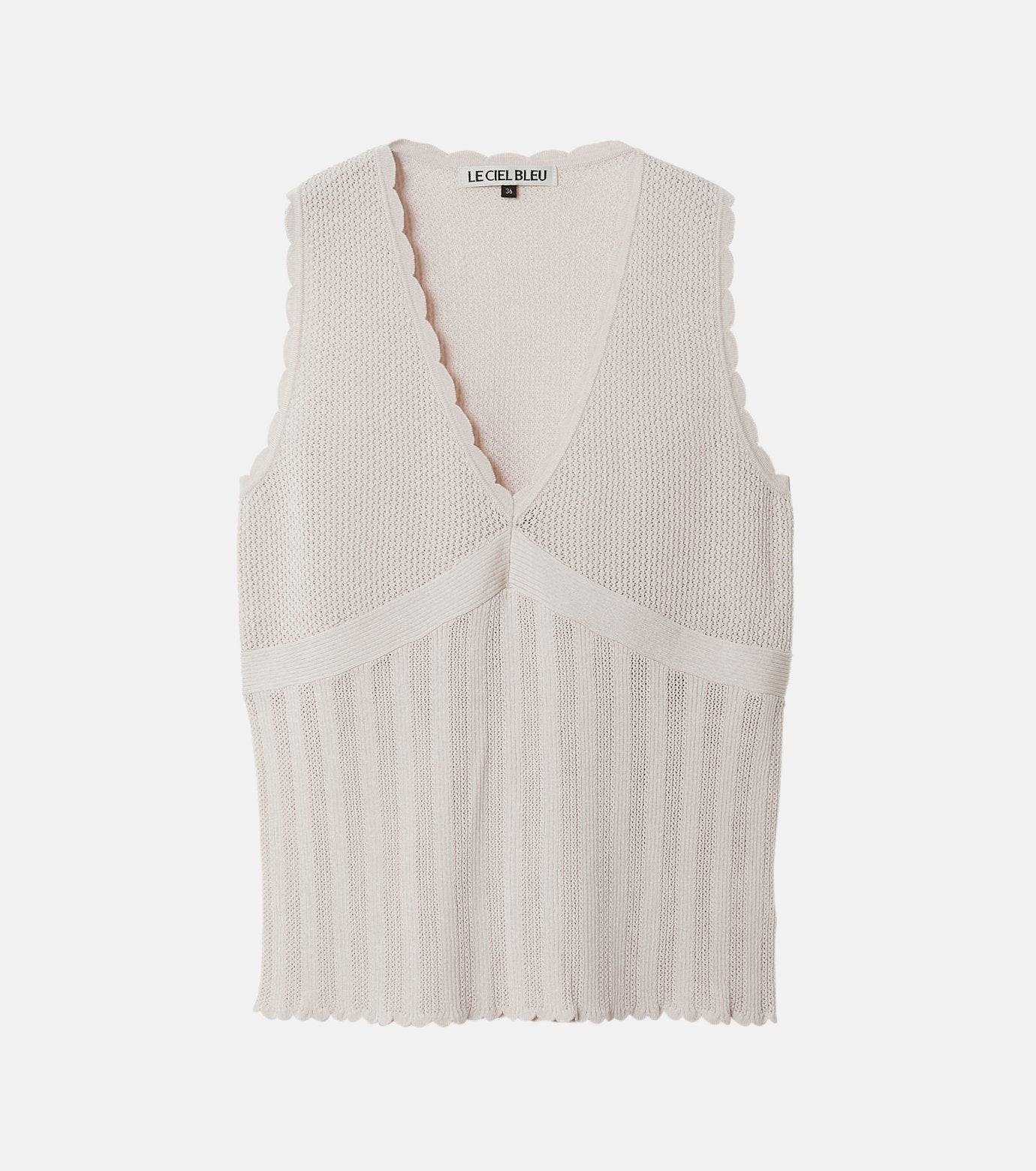 Sleeveless Lace Knit