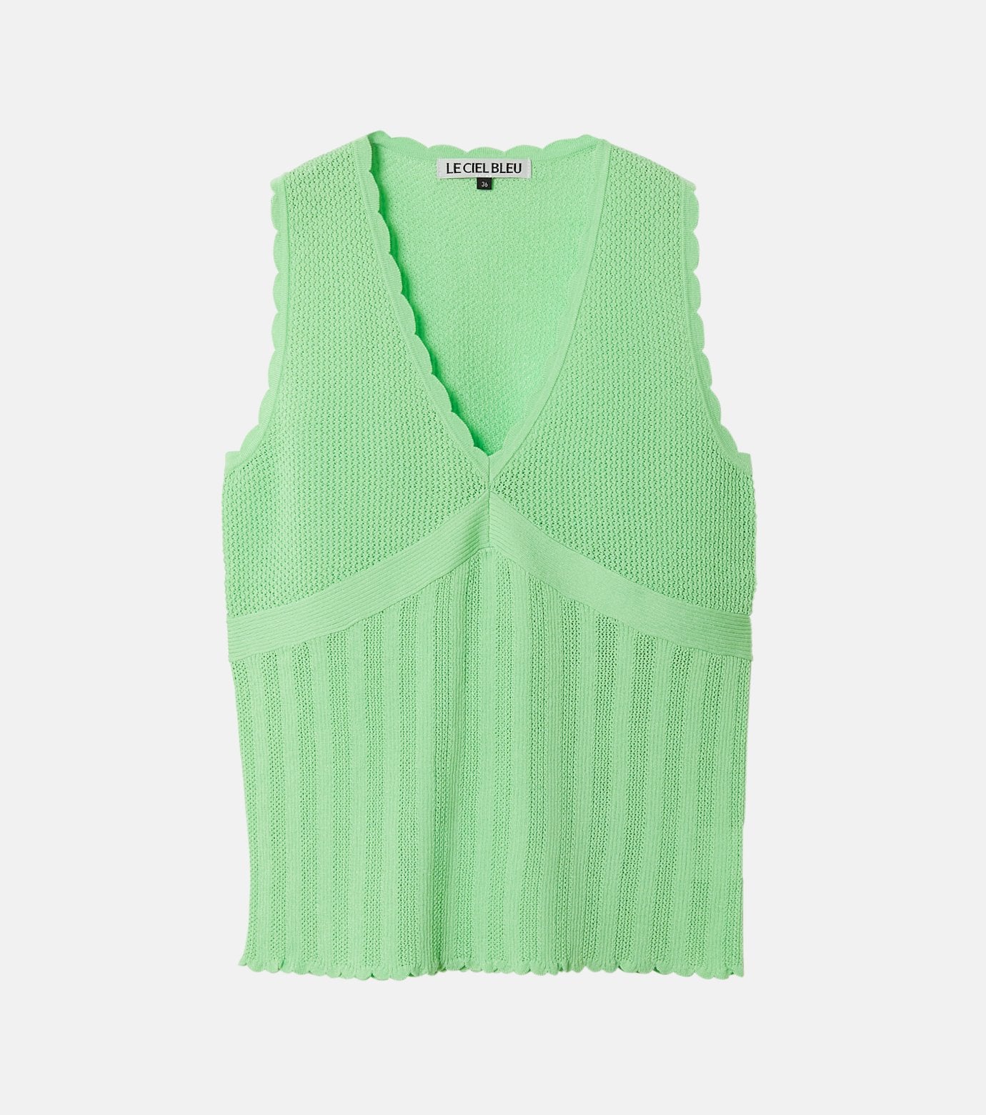 Sleeveless Lace Knit