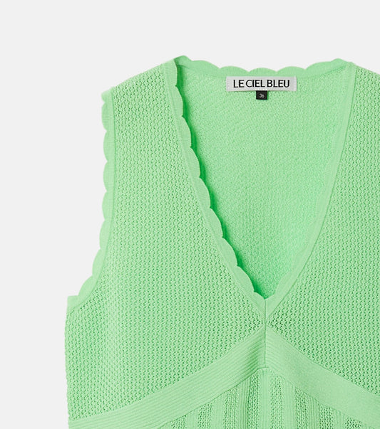 Sleeveless Lace Knit