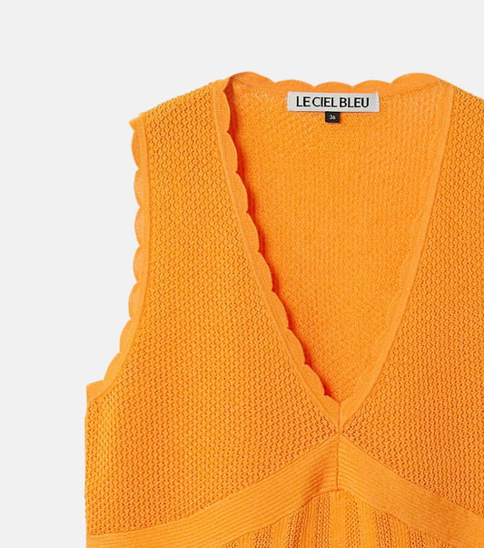 Sleeveless Lace Knit