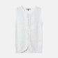 Jacquard Knit Vest w/Ribbon Tie Front